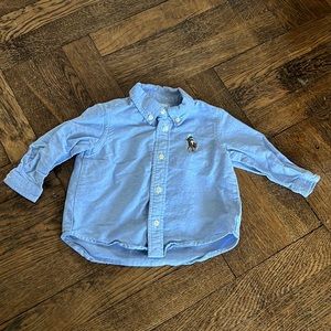 Polo Ralph Lauren Oxford button down shirt size 6 months